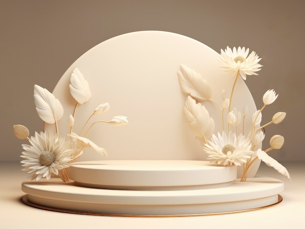 3d rendering of flowers