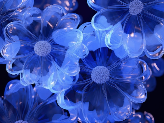 3d rendering of flowers