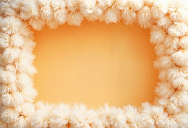 Free Photo 3d rendering of fluffy frame