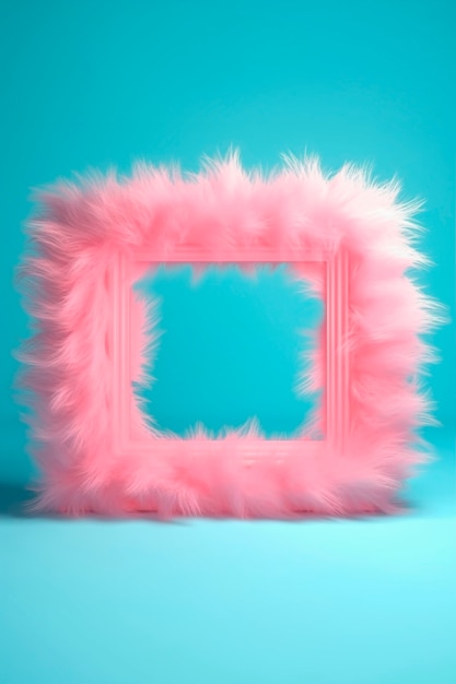 Free photo 3d rendering of fluffy square shape