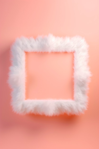 Free photo 3d rendering of fluffy square shape