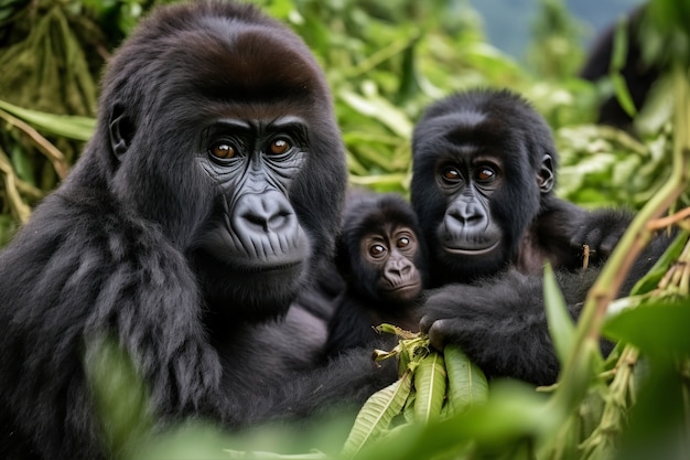 3d rendering of gorilla portrait