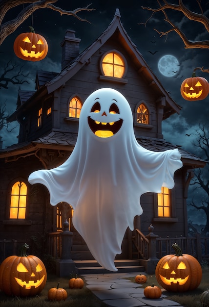 3d rendering of halloween character