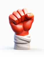 Free photo 3d rendering of hand holding fist