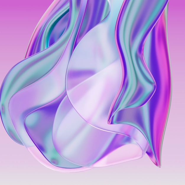 3d rendering of holographic layering