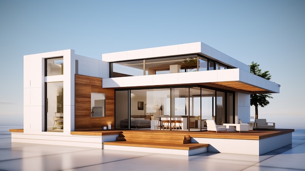 3d rendering of house model