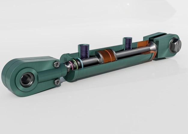 Free Photo 3d rendering of hydraulic elements