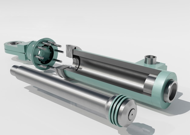 Free Photo 3d rendering of hydraulic elements