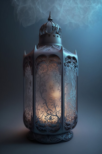 3d rendering of latern still life