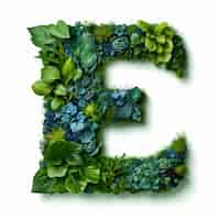 Free photo 3d rendering of letter e