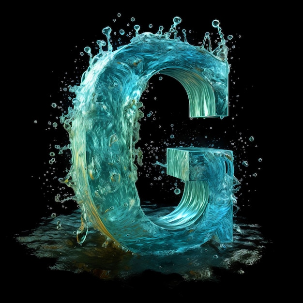 Free Photo 3d rendering of letter g