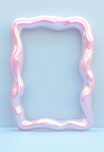 3d rendering of liquid frame design