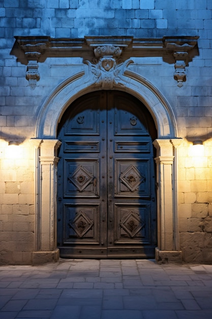 Free Photo 3d rendering of mediterranean door