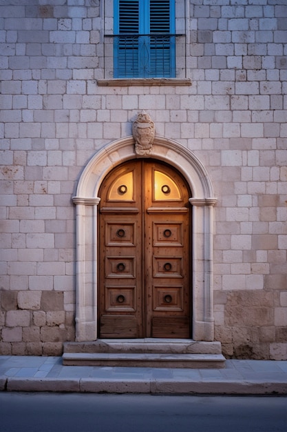 Free Photo 3d rendering of mediterranean door