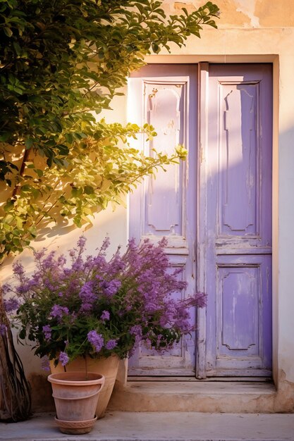 3d rendering of mediterranean  door