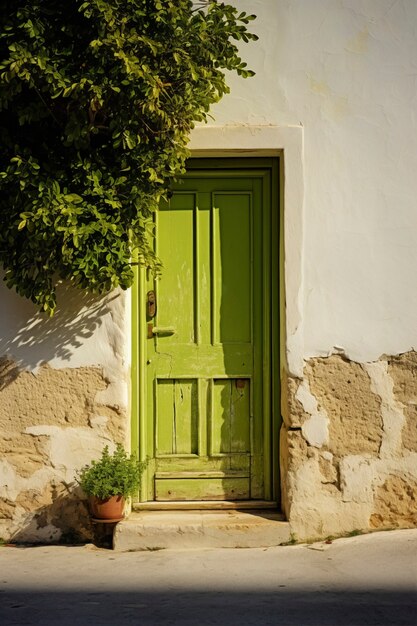 3d rendering of mediterranean  door