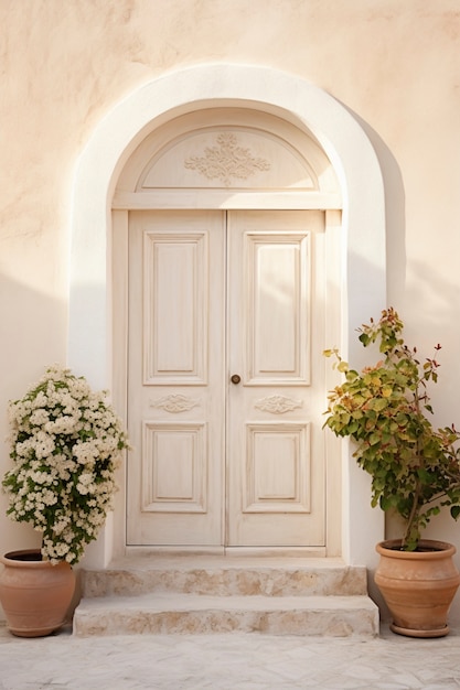 3d rendering of mediterranean  door