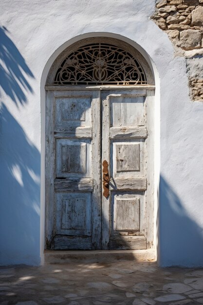 3d rendering of mediterranean  door