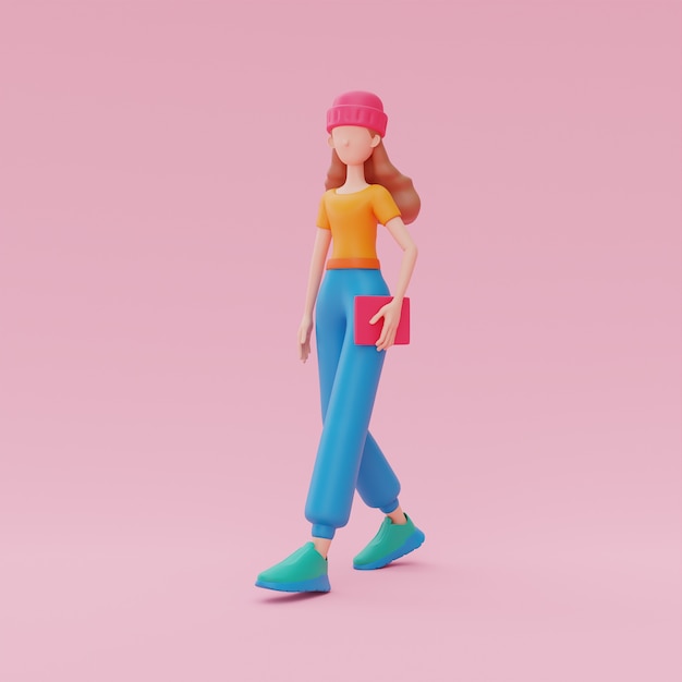 3d rendering of online avatar design