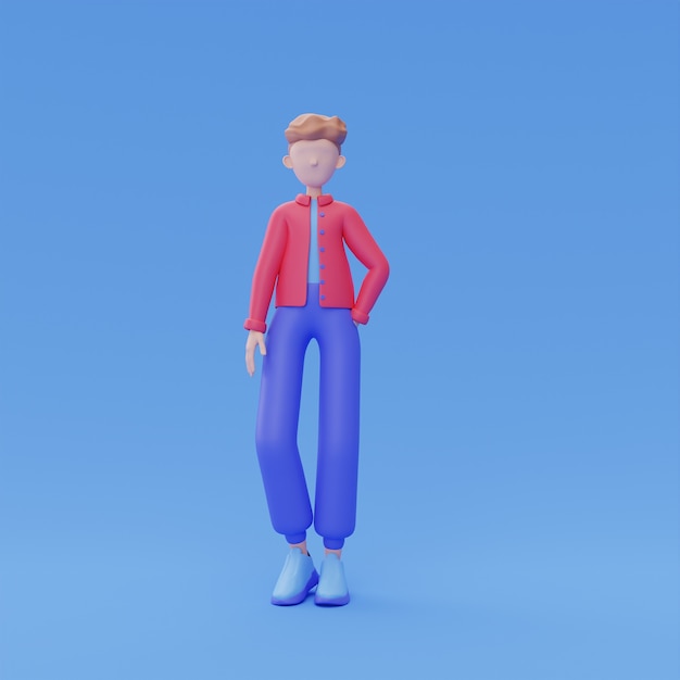 3d rendering of online avatar design