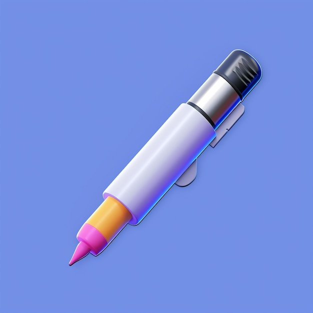 Free Photo 3d rendering of pen ai generated