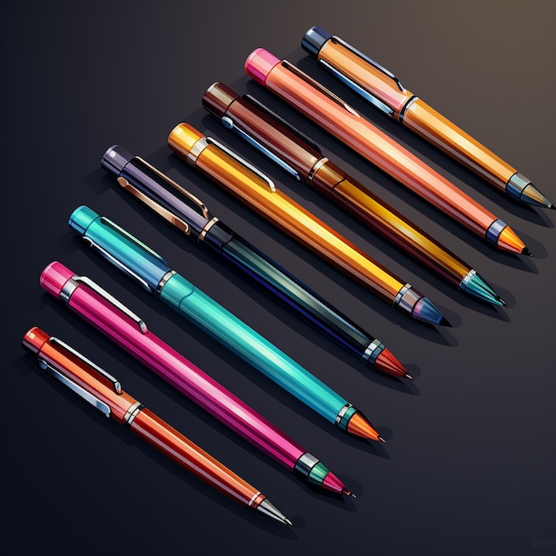 Free Photo 3d rendering of pen ai generated