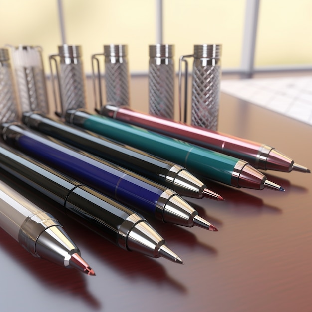 Free photo 3d rendering of pen ai generated