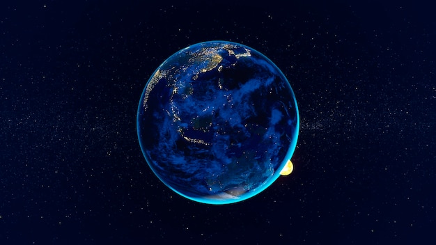 Free Photo 3d rendering of planet earth