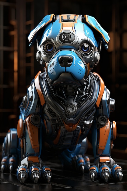 Free photo 3d rendering of robotic dog