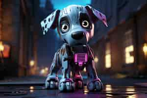 Free photo 3d rendering of robotic dog