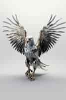 Free photo 3d rendering of robotic eagle