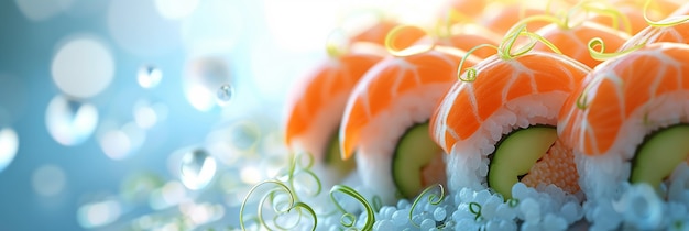 Free Photo 3d rendering of sushi