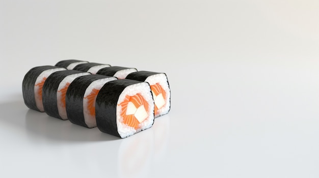 Free Photo 3d rendering of sushi