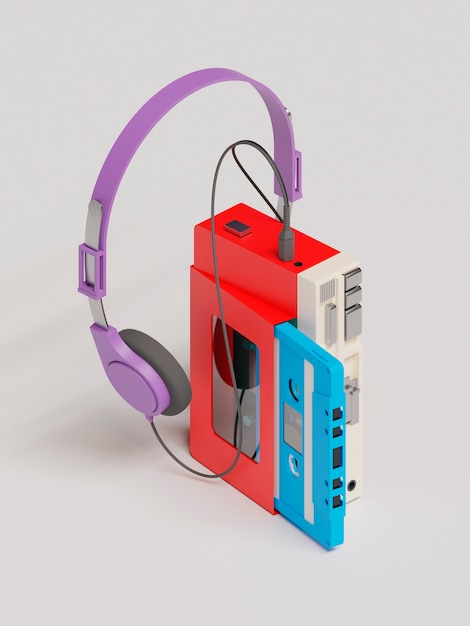 Free photo 3d rendering of tech nostalgia