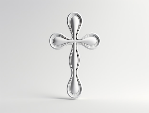 Free Photo 3d rendering of white cross