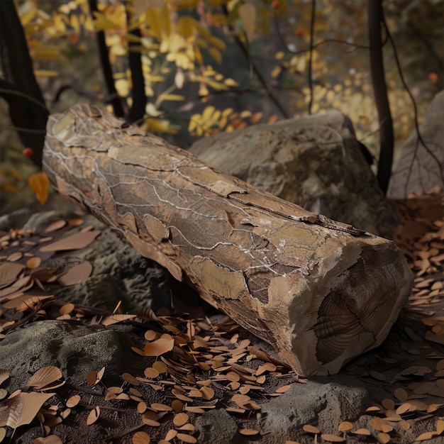 Free Photo 3d rendering of wood logs