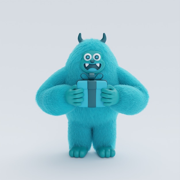 Free Photo 3d rendering of yeti