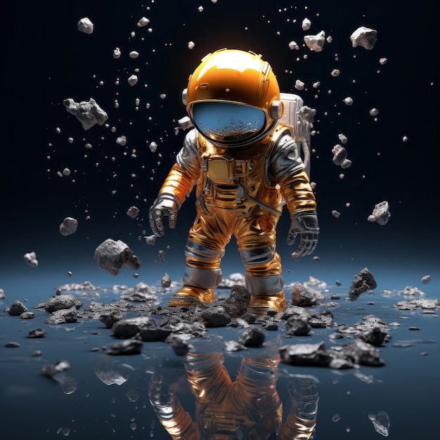 Free photo 3d rendring of astronaut