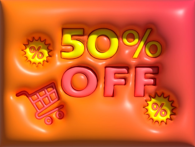 Free Photo 3d sale and shopping