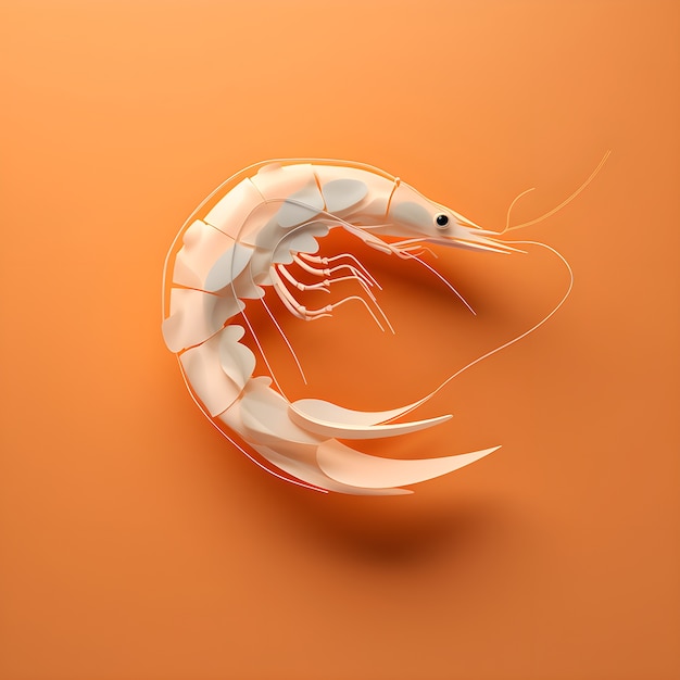 Free photo 3d shrimp for tet vietnamese new year celebration