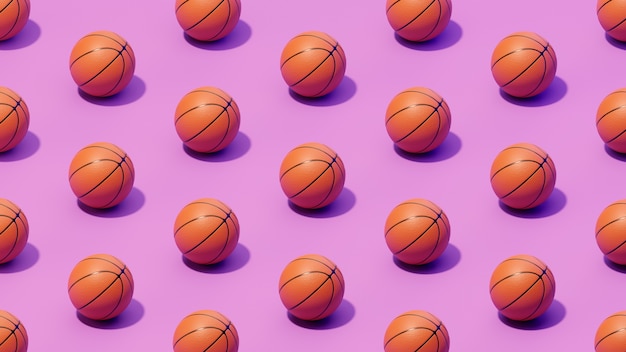 3d view of basketball essentials