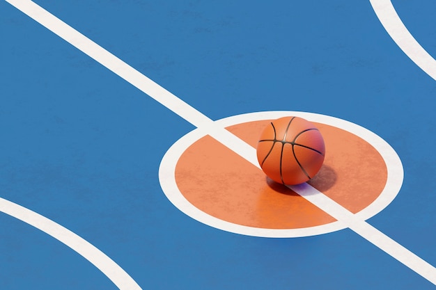 3d view of basketball essentials