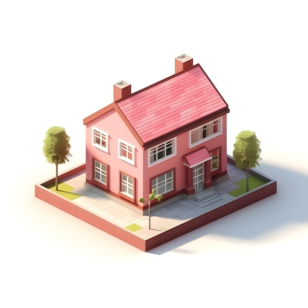 3d view of house model