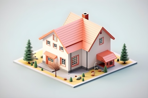 3d view of house model