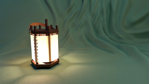 Free photo 3d view of lantern