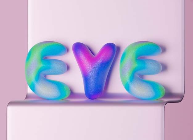 Free Photo 3d view of letters of the alphabet