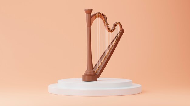 3d view of musical instrument