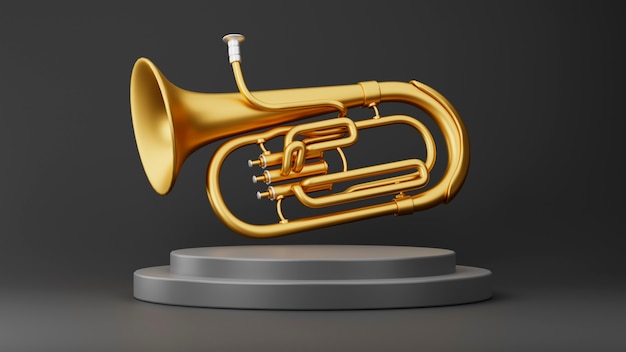 3d view of musical instrument