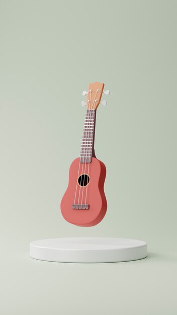 3d view of musical instrument