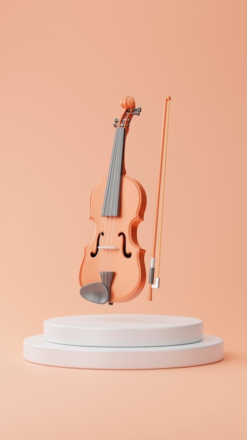 3d view of musical instrument